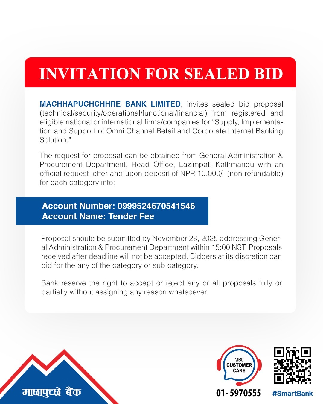 INVITATION FOR SEALED BID